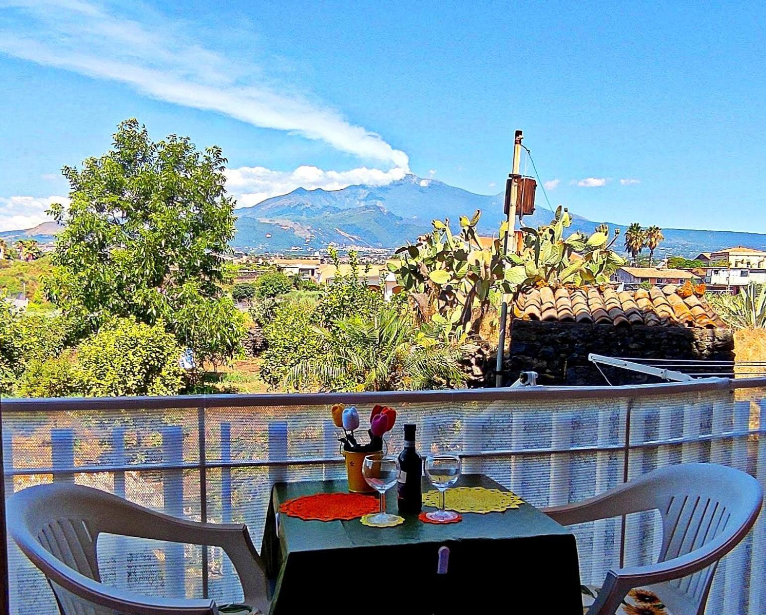 Casa Del Sole Con Vista Sull'Etna A 200 Mt Dal Mare Villa Acireale Eksteriør bilde